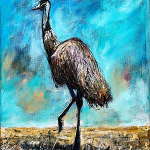 Samuel Moffat Art - Emu: Original Oil Painting