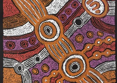 Pitjantjatjara artist Clarise Tunkin - Minyma Marlilu Tjukurrpa, Acrylic on Canvas
