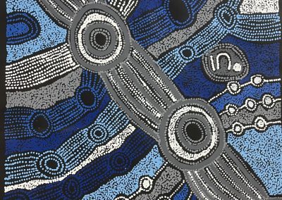 Pitjantjatjara artist Clarise Tunkin - Minyma Marlilu Tjukurrpa, Acrylic on Canvas